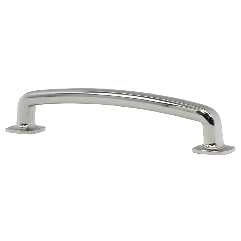 2 Pack Industrial 5-1/32" Centers Polished Nickel Cabinet Pull Handle