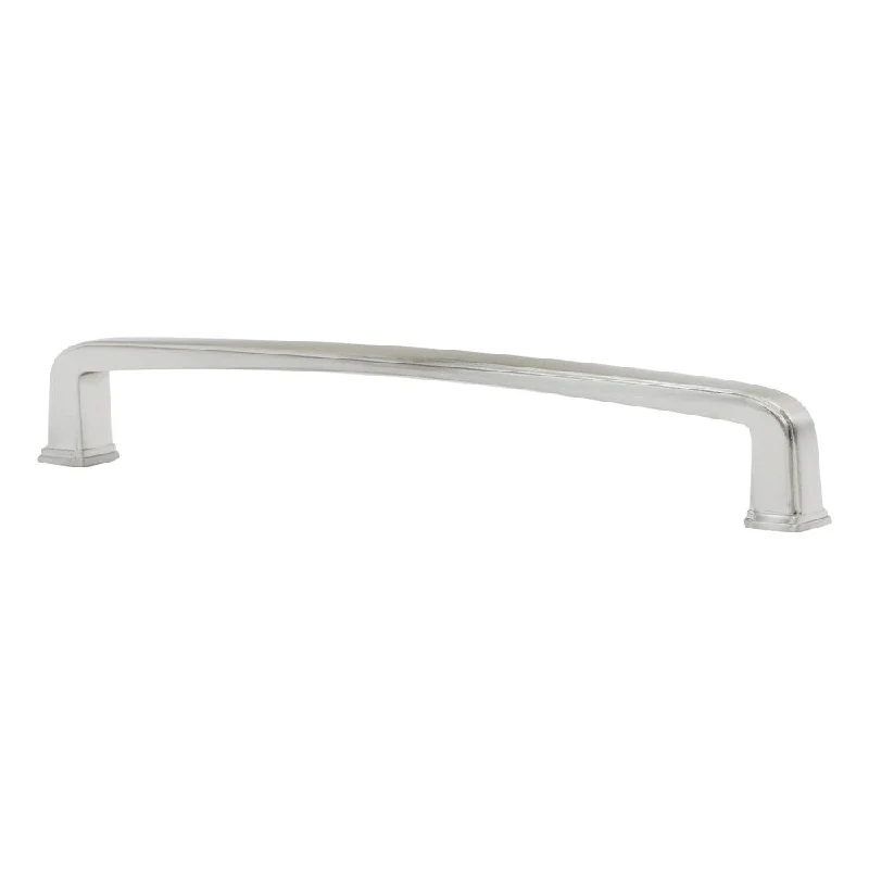 2 Pack Transitional 6-5/16" Centers Brushed Nickel, Cabinet Pull