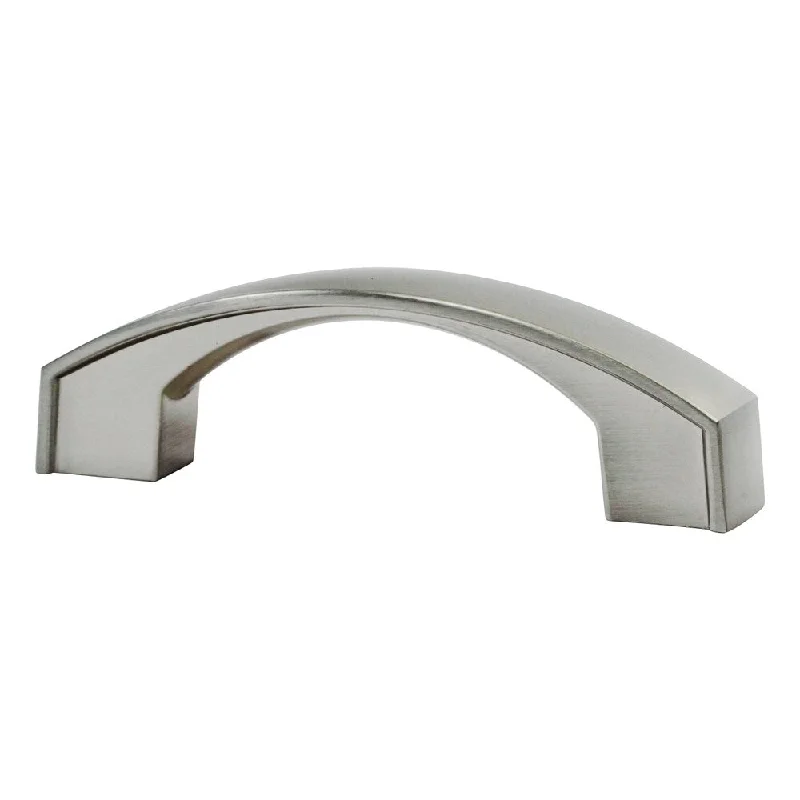 25 Pack Bow Style 3" Centers Brushed Nickel Cabinet Pull Handle