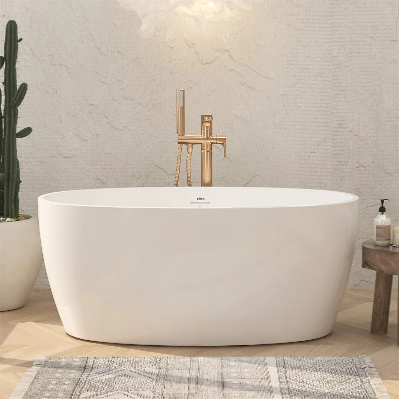 55" Acrylic Freestanding Bathtub