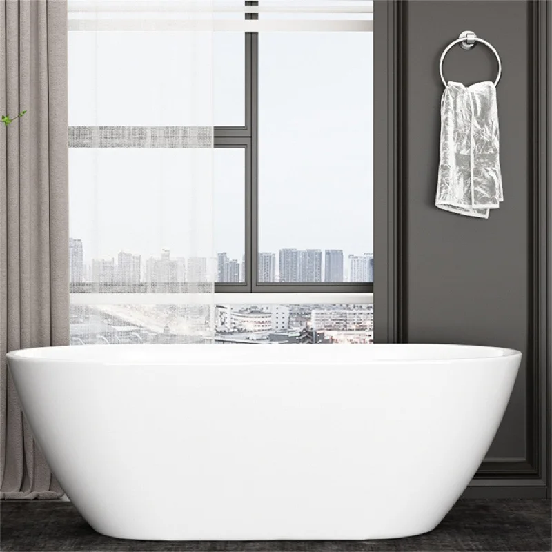 55 inches Acrylic Freestanding Soaking Bathtub - 55 inches