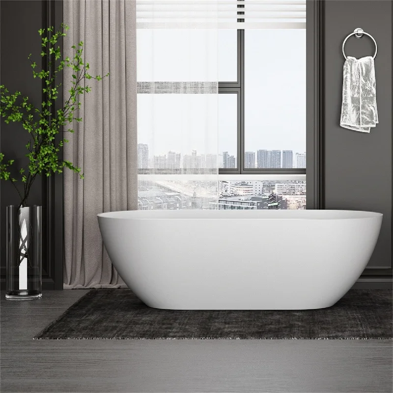 59 inches Solid Surface Freestanding Bathtub - 59 inches