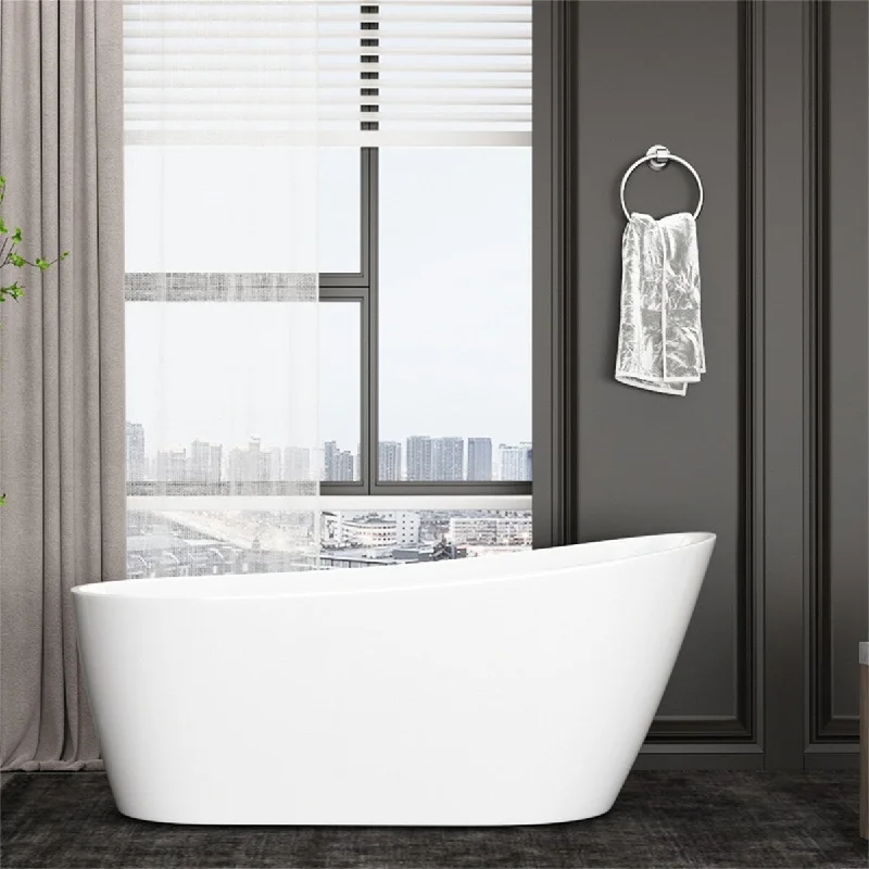 63 inches Acrylic Freestanding Soaking Bathtub - 63 inches