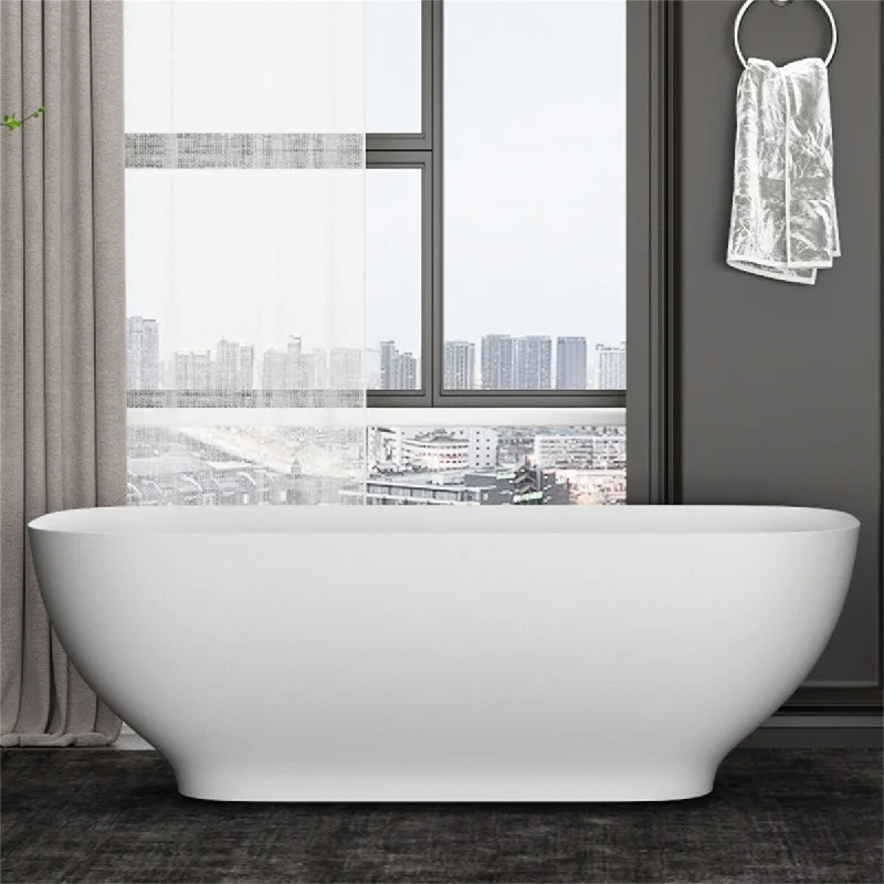 63 inches Solid Surface Freestanding Bathtub - 63 inches