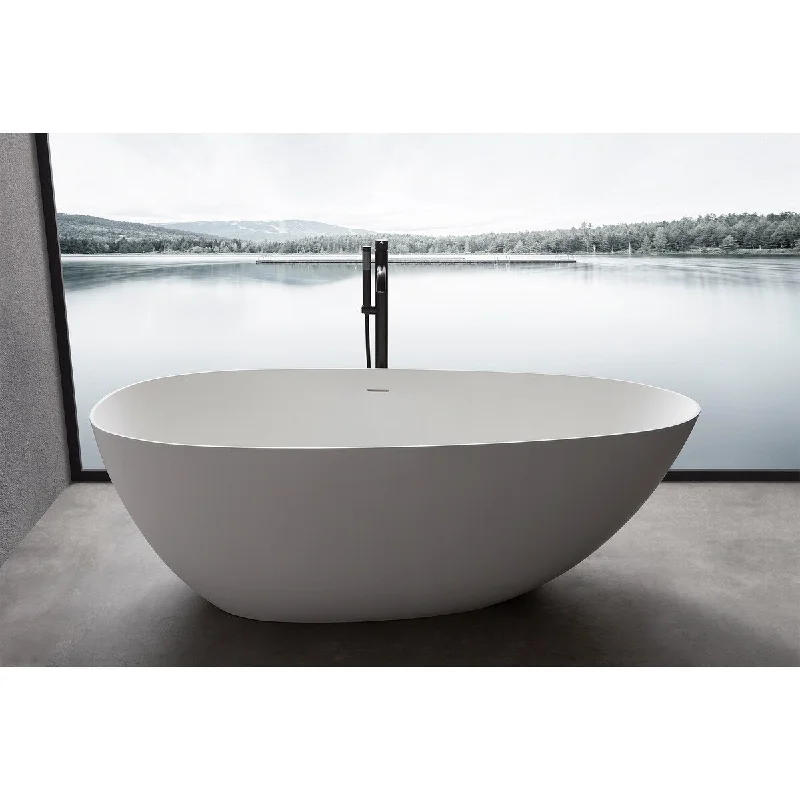 67"x 33"x 22" Acrylic Freestanding Soaking Bathtub