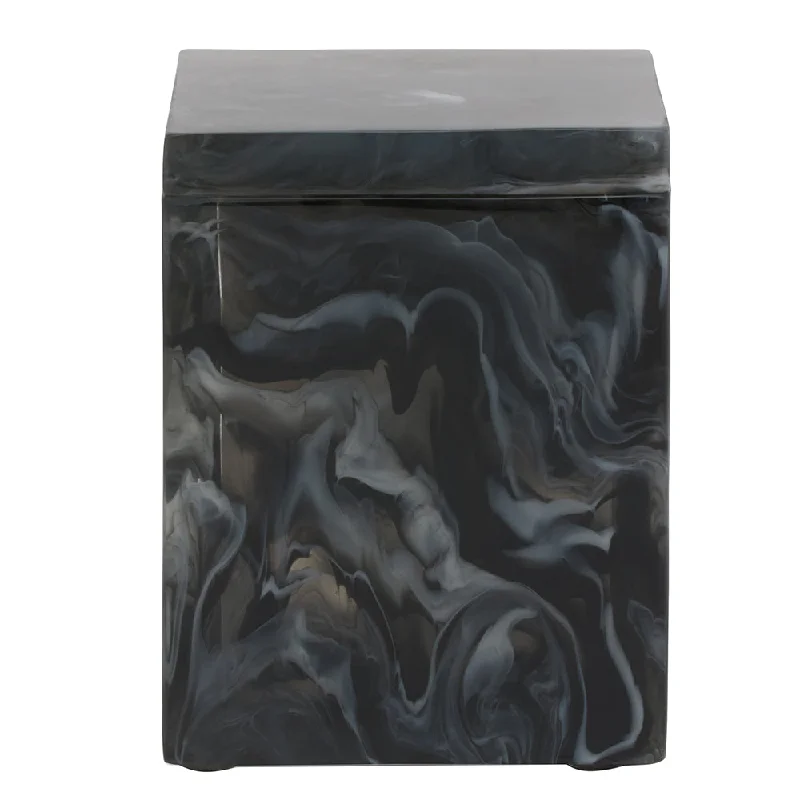 Abiko Translucent Cast Resin Narrow Canister (Obsidian)