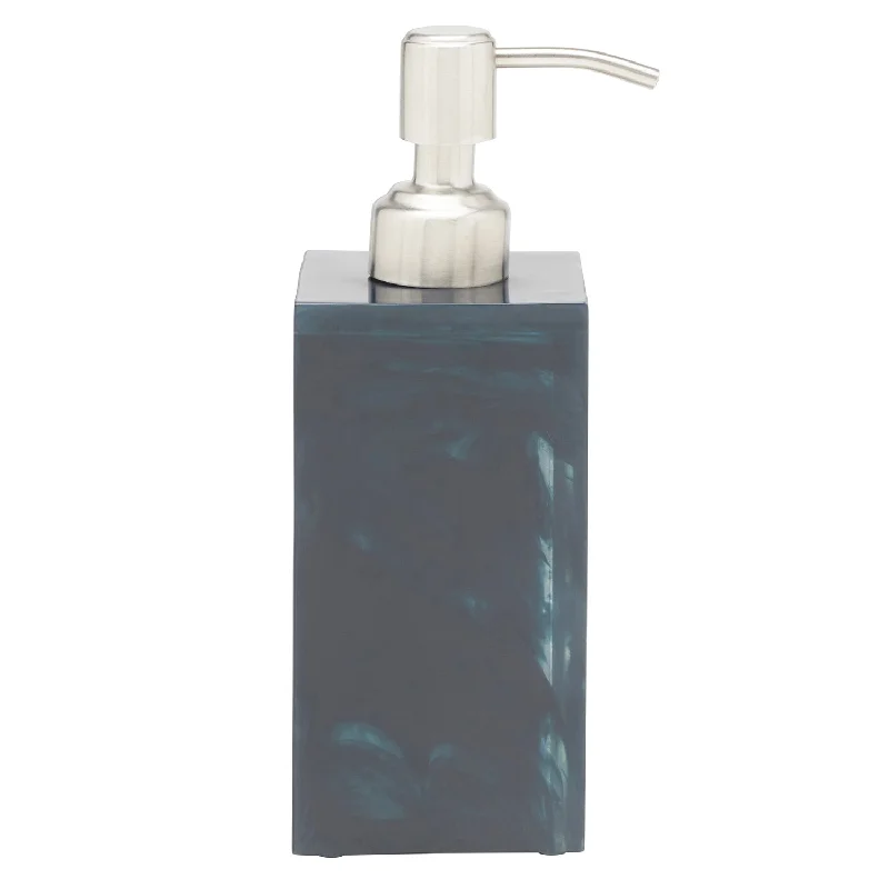 Abiko Translucent Cast Resin Soap Dispenser (Dark Teal)