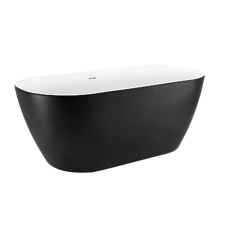 Acrylic Freestanding Bathtub，Contemporary Soaking Tub