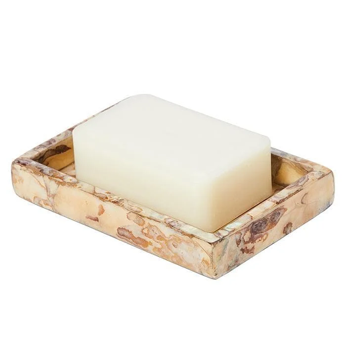 Adana Marbleized Shell Soap Dish