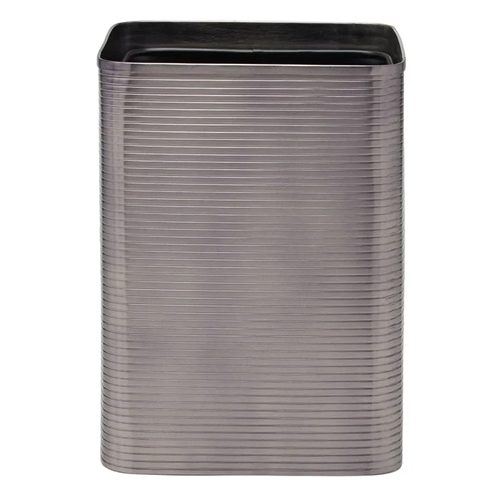 Adelaide Brass Square Waste Basket (Pewter)