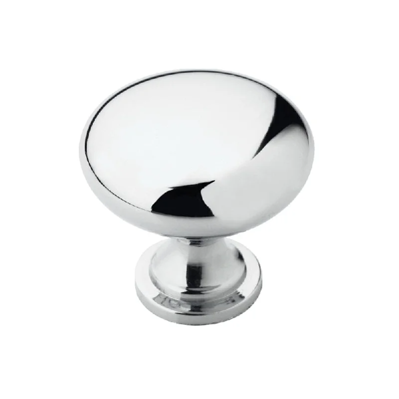 Amerock Rok Hardware BP5300526 Round Polished Chrome 1-1/4 Inch Diameter Cabinet Knob (Pack of 10)