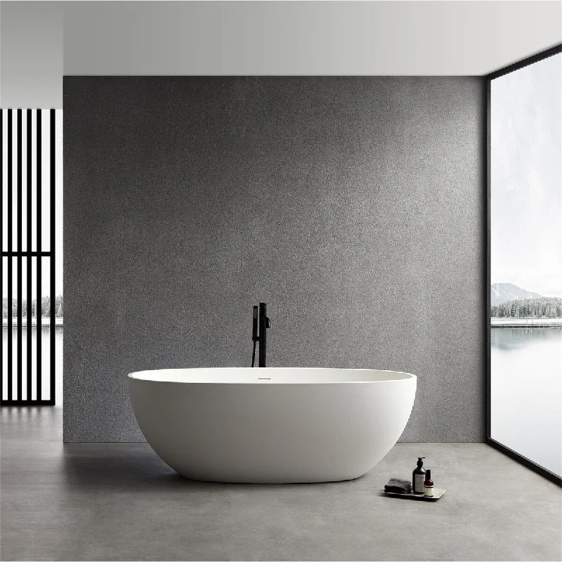 Artificial Stone Solid surface Freestanding Bathtub