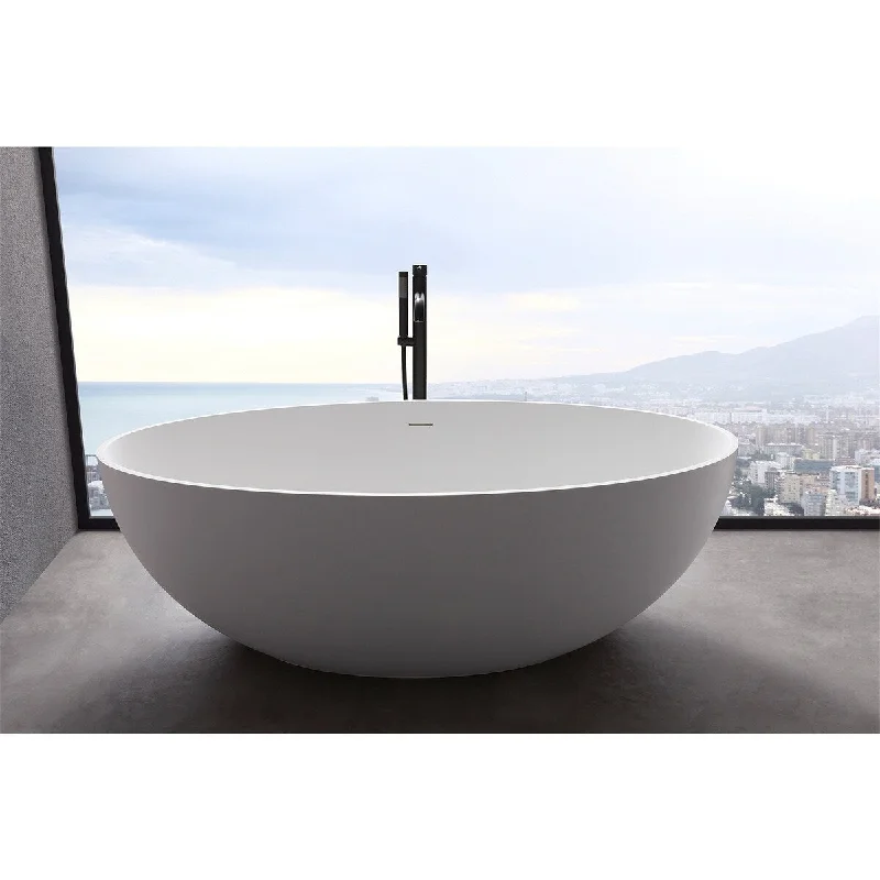 Bathtub,1700mm Long Big Size,Freestanding,Stone Solid Surface