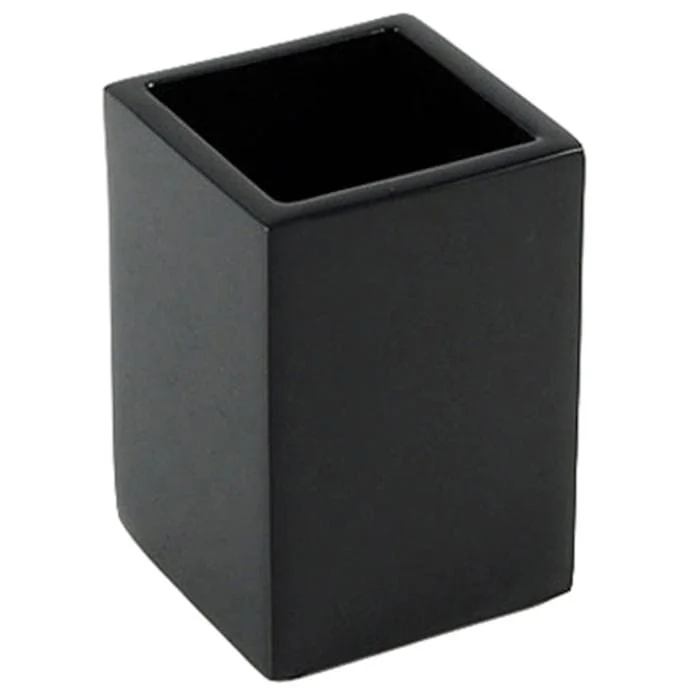 Black Lacquer Brush Holder