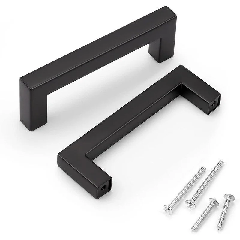 Black Stainless Cabinet Pulls