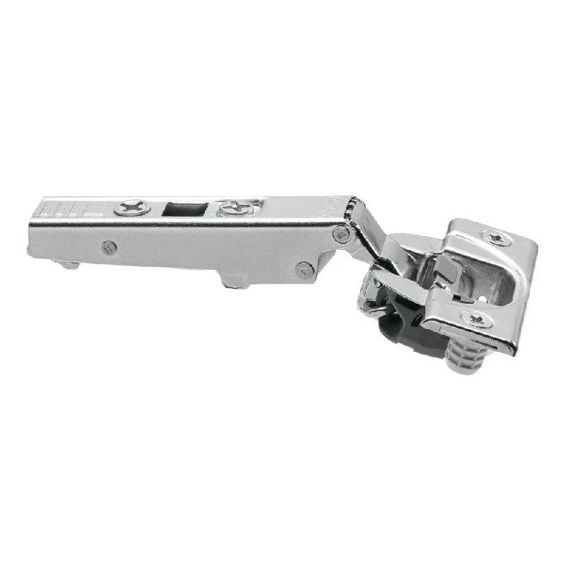 Blumotion Silver-finished Metal 110-degree Straight-arm Clip-top Press-in Soft-close Cabinet Hinge