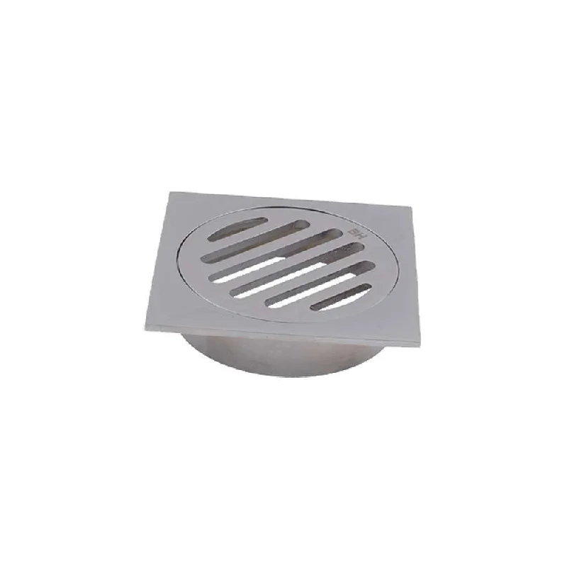 Brasshard Drop-In Square Grate 80mm CP