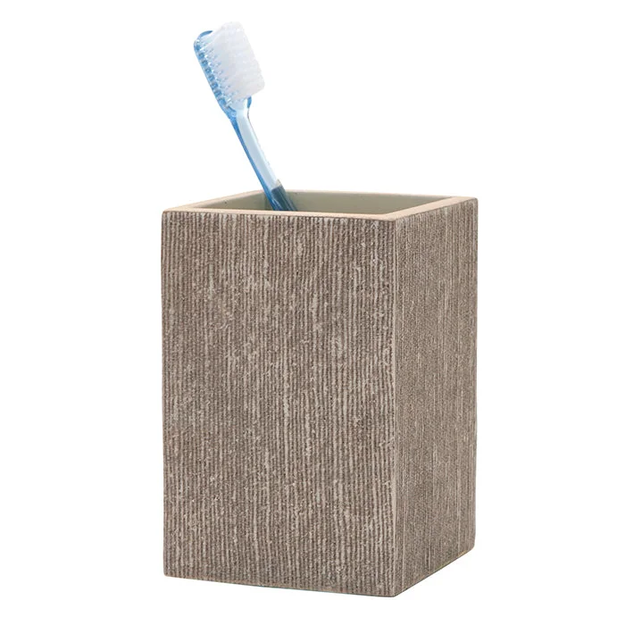 Bruges Faux Silk Brush Holder (Sand)