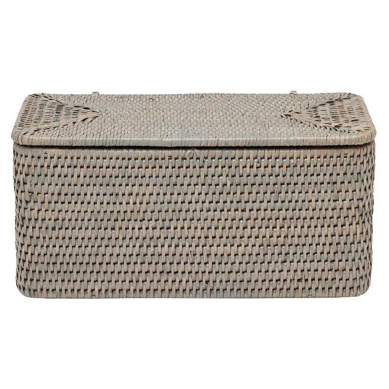 Camden Rattan Double Toilet Paper Holder (Gray)