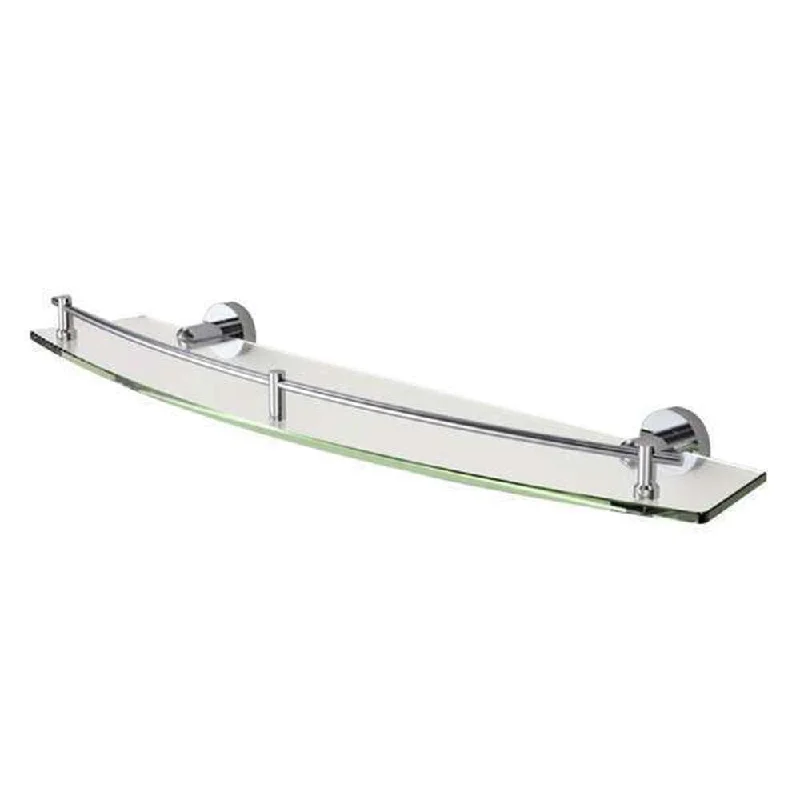 Caroma Cosmo Metal Glass Shelf Single