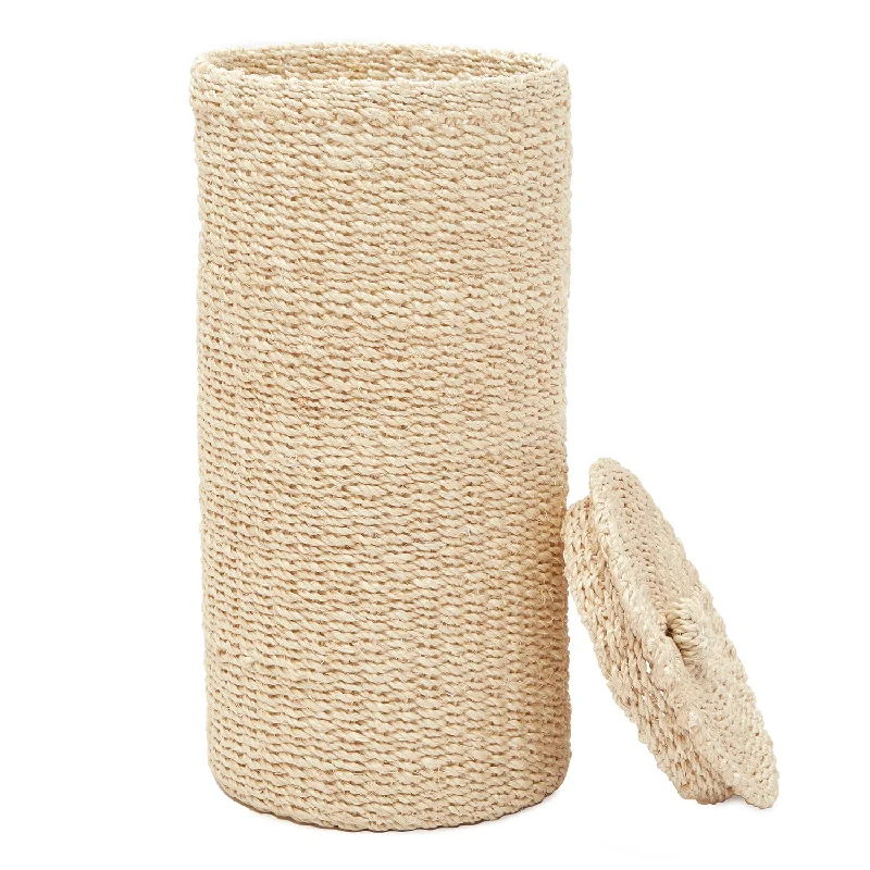 Chelston Bleached Abaca Double Toilet Paper Holder (Set of Two)