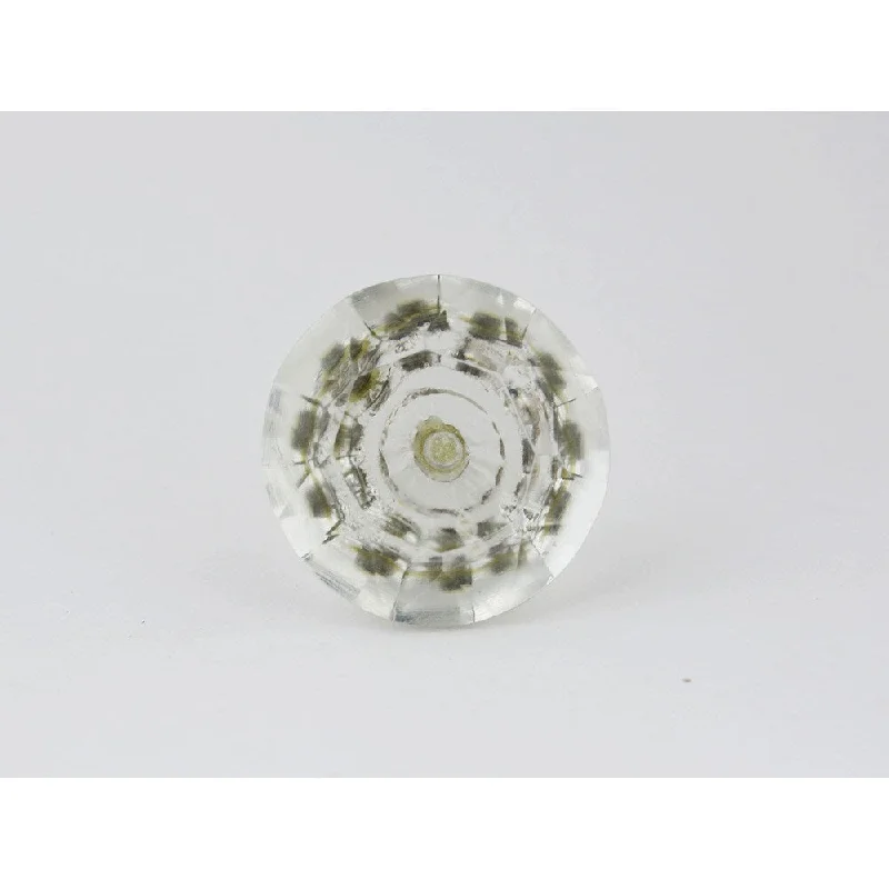 Clear Art Glass Cabinet Knob Set