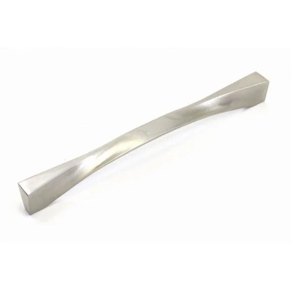 Contemporary 8-inch Twist Stainless Steel Finish Cabinet Bar Pull Handle (Case of 25)