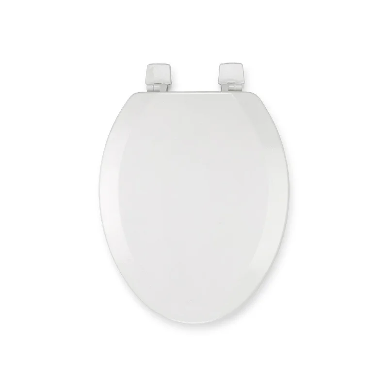 Croydex 19" Tanner Elongated Stick -Tight Wood Toilet Seat