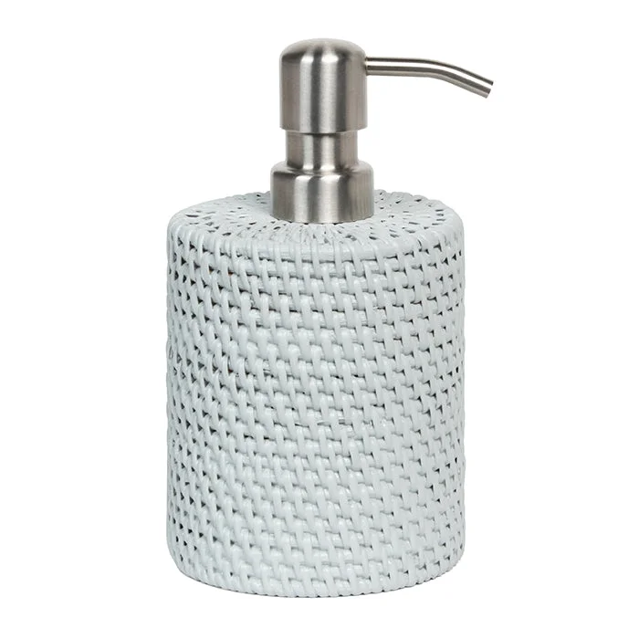 Dalton Light Gray Rattan Soap Pump