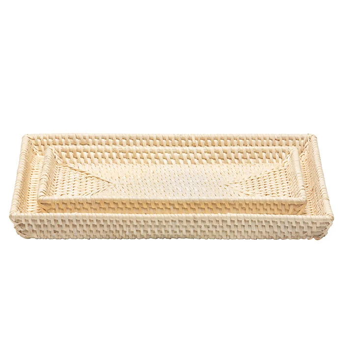 Dalton Natural Rattan Nesting Trays Set/2