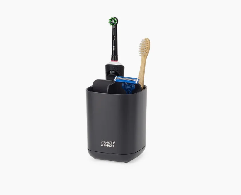 EasyStore™ Matt Black Toothbrush Holder