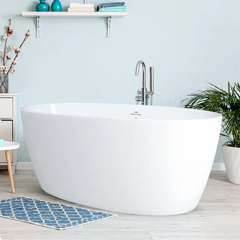 Elegant Oval Shape Soaking Bathtub