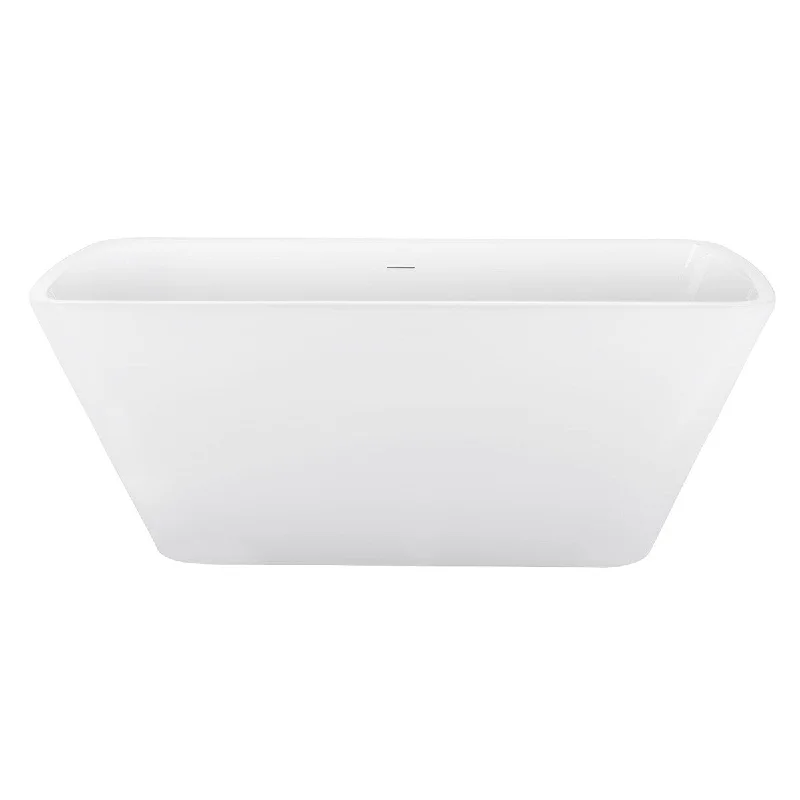 EPOWP 59" 100% Acrylic Freestanding Bathtub Contemporary Soaking Tub