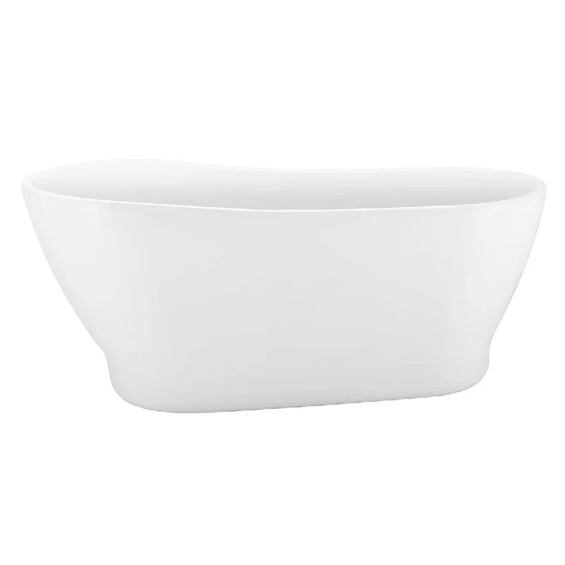 EPOWP 63" Acrylic Freestanding Bathtub Contemporary Soaking Tub