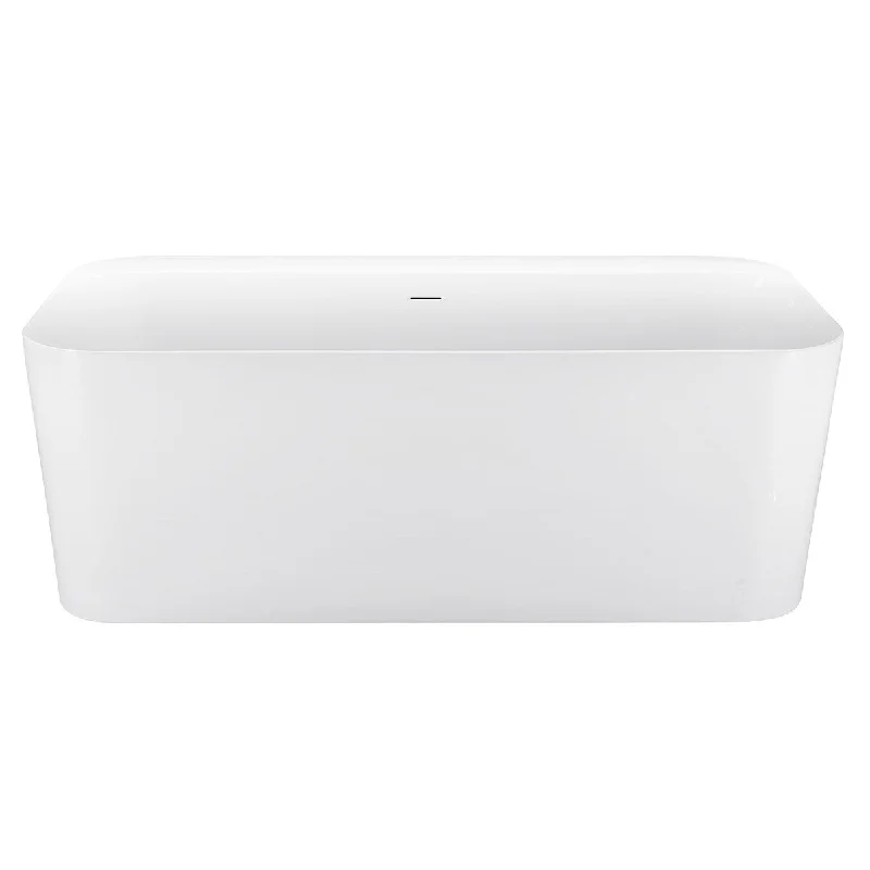 EPOWP 67" 100% Acrylic Freestanding Bathtub Contemporary Soaking Tub