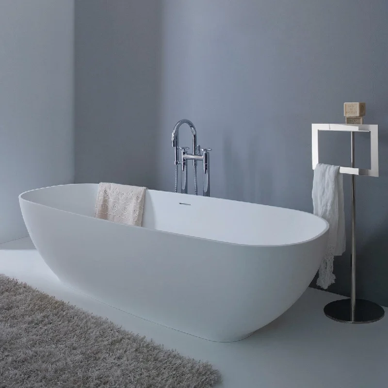 EPOWP Solid Surface Freestanding Bathtub