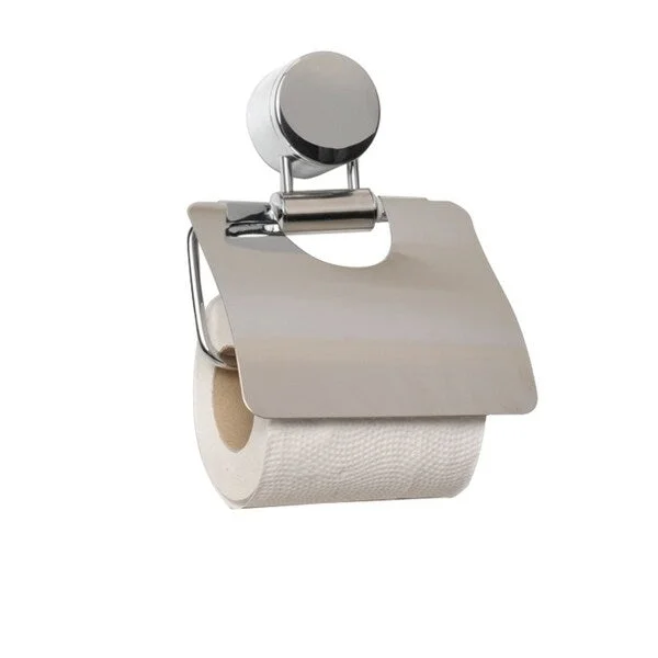 Evideco Wall Mount Toilet Tissue Dispenser and Holder - Silver - 5.20 L x 2.60 W x 4.60 H