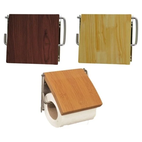 Evideco Wall Mounted Toilet Tissue One Roll Dispenser - 5.31"L x 1"W x 4.50"H