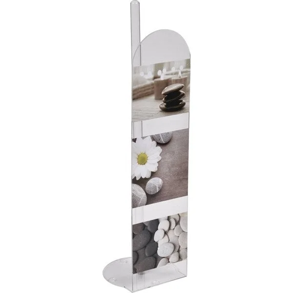 Evideco Zen Garden Freestanding Printed Toilet Tissue Paper Roll Holder Reserve 4 Rolls