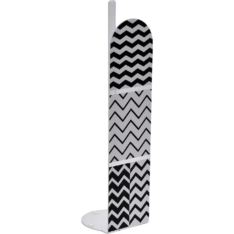 Evideco Zigzag Bathroom Freestanding Toilet Tissue Paper Roll Holder Reserve 4 Rolls