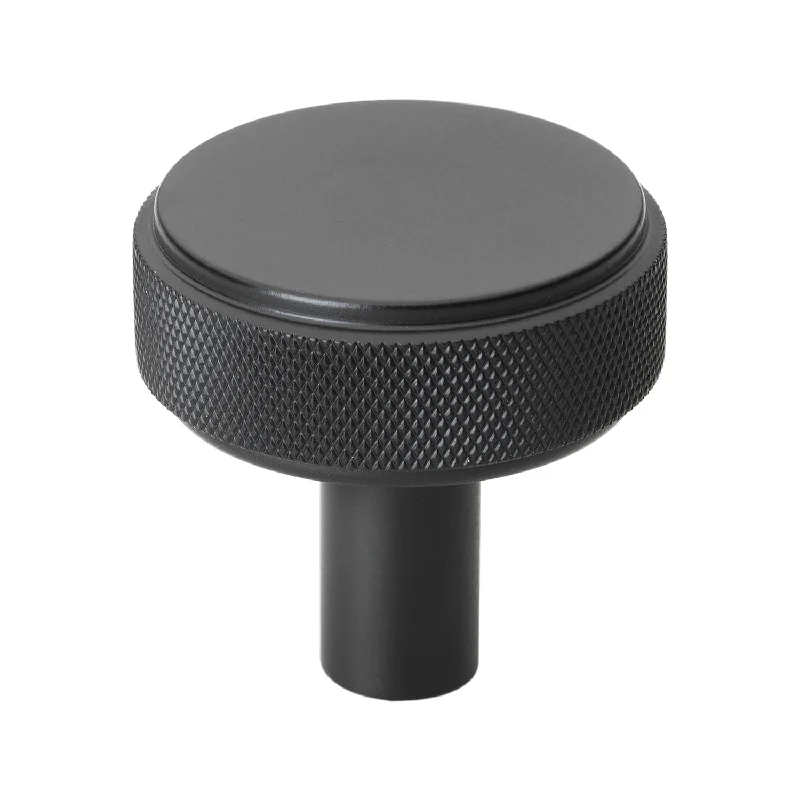 GlideRite 1.5 Inch Solid Round Knurled Cabinet Knob