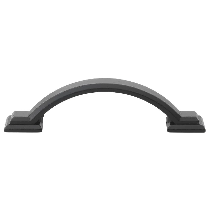 GlideRite 25-Pack 3-inch Center Arched Cabinet Pull Matte Black