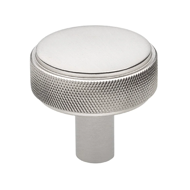 GlideRite 5-Pack 1-1/2 Inch Solid Round Knurled Cabinet Knob