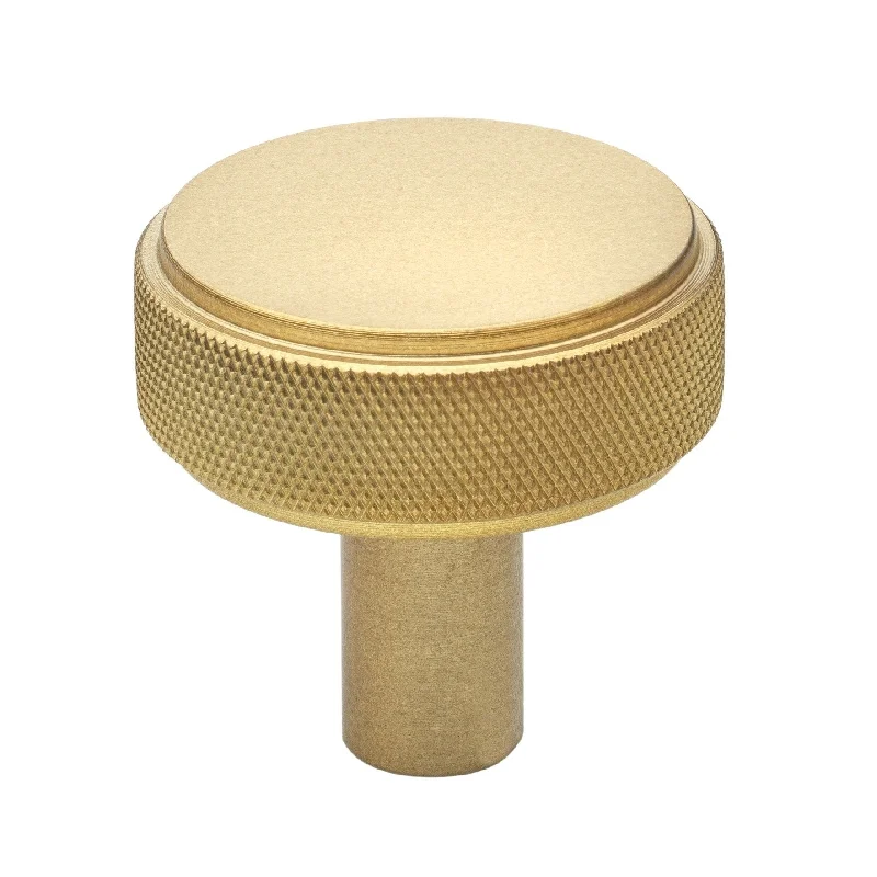 GlideRite 5-Pack 1-1/2 Inch Solid Round Knurled Cabinet Knob