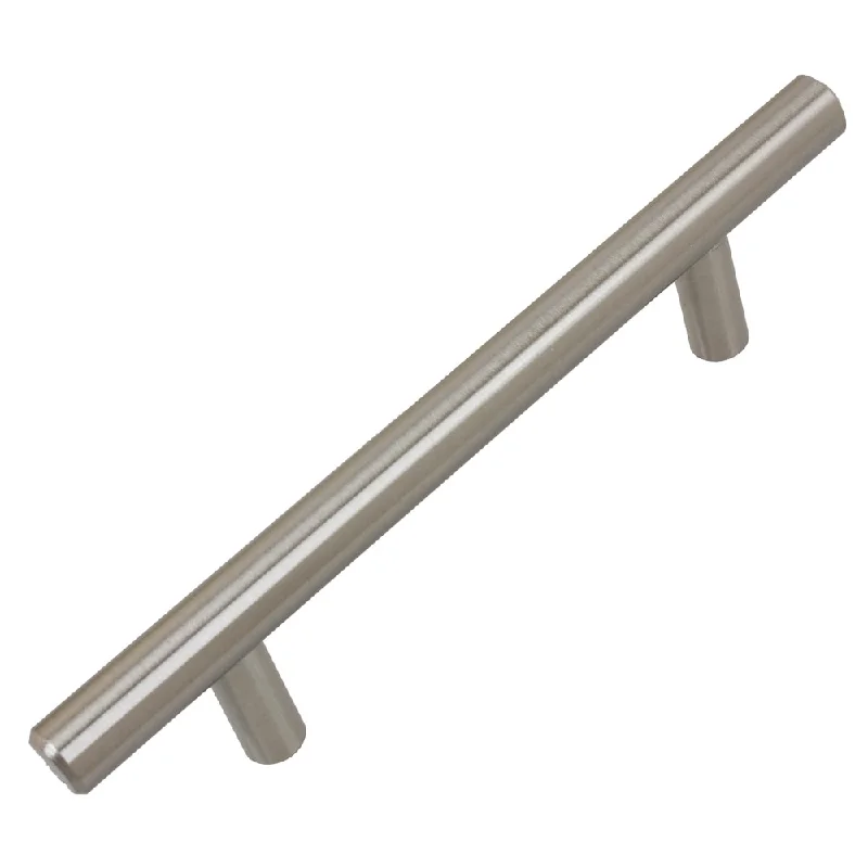 GlideRite 5-Pack 3-3/4 in. Center Stainless Steel Cabinet Bar Pulls - Stainless Steel