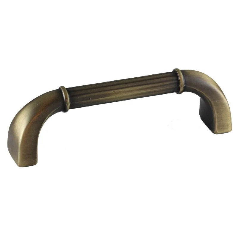 GlideRite Antique Brass Deco Cabinet Pull Handles (Pack of 10)