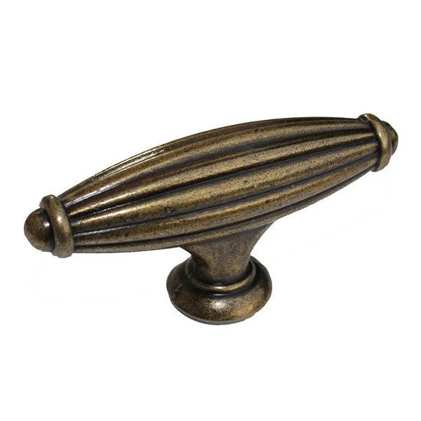 GlideRite Antique Brass Fluted Cabinet Knob (Case of 10)