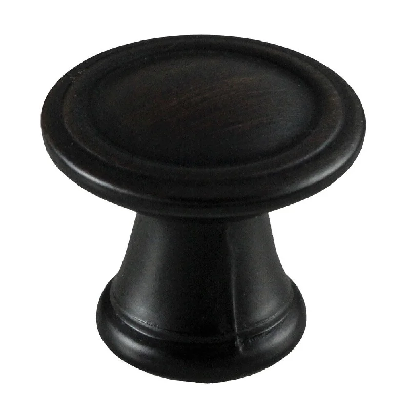 GlideRite Oil Rubbed Bronze Round Deco Cabinet Knobs (Pack of 10)