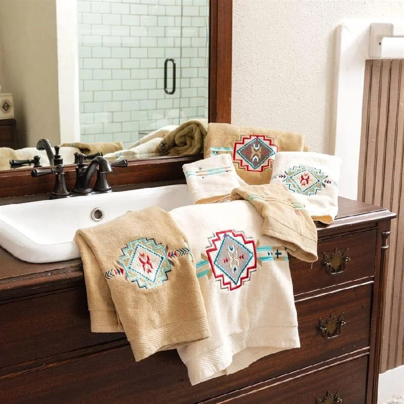 Happy Canyon Embroidered Bathroom Towels