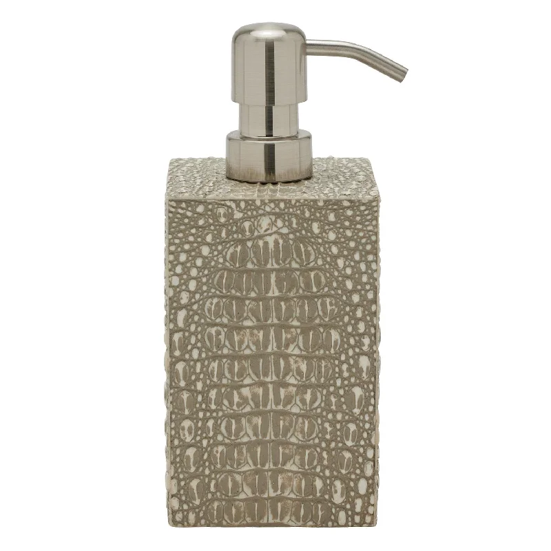 Hawen Faux Crocodile Soap Dispenser (Sand)